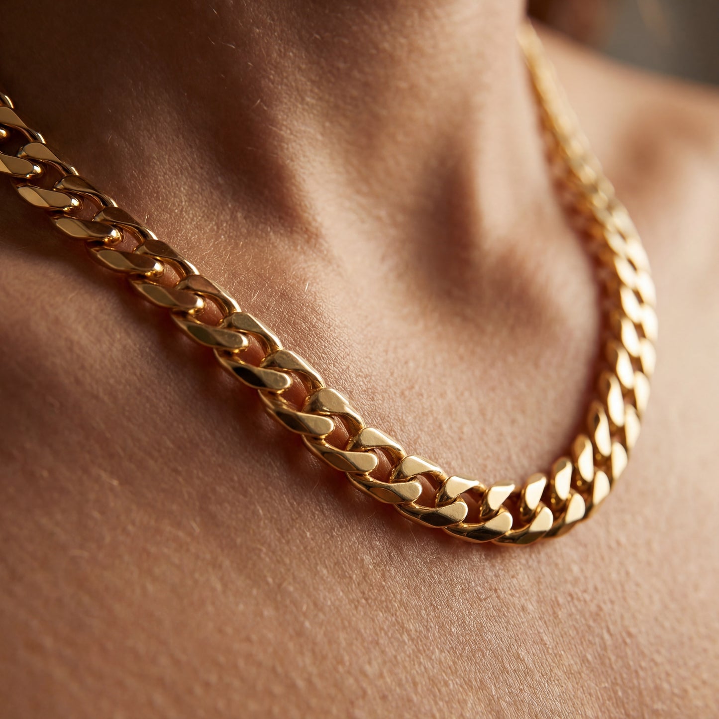 Gold Chain Necklace - Cuban 8mm