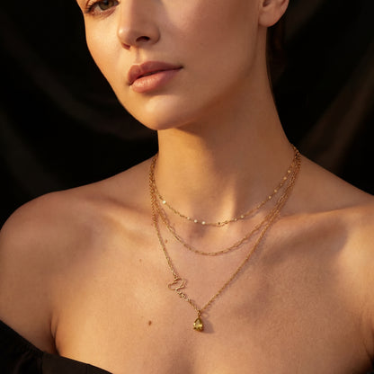 Signature Name And Birthstone Necklace