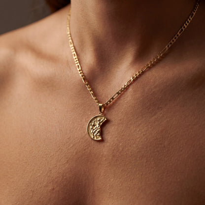 St Christopher Pendant Necklace - Gold