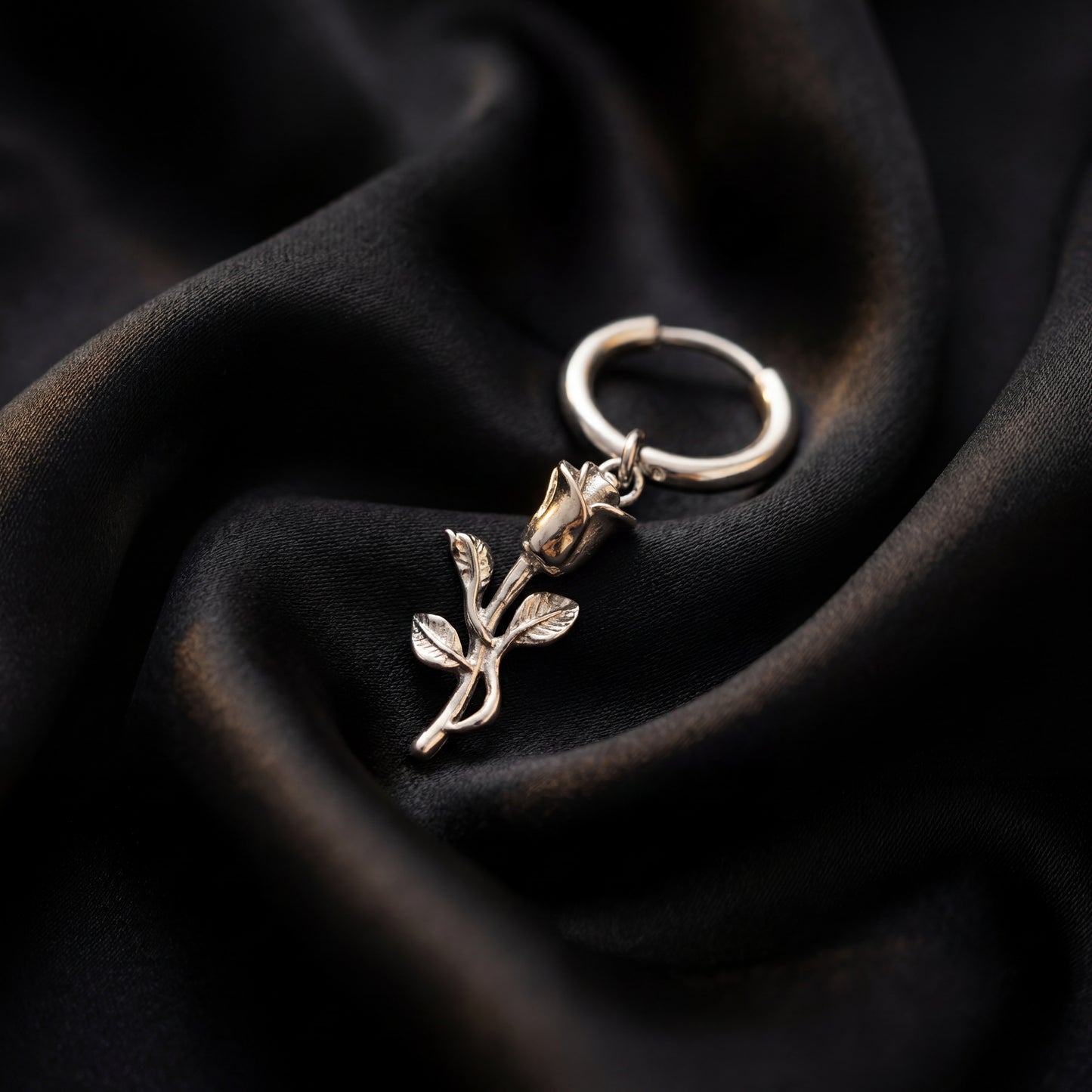 ROSE EARRING (SILVER)