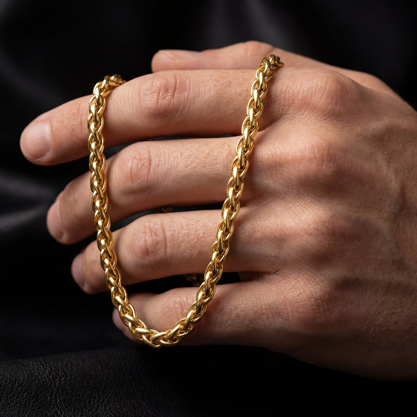 Gold Chain Necklace - Wheat 5mm