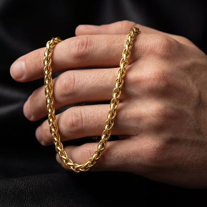 Gold Chain Necklace - Wheat 5mm