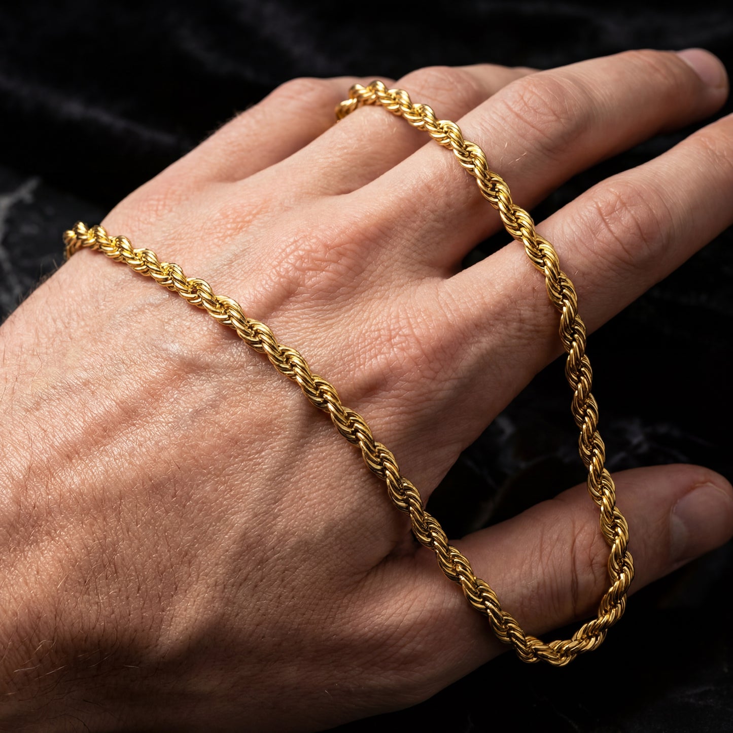 Gold Chain Necklace - Rope 5mm