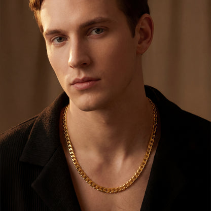 Gold Chain Necklace - Cuban 4mm
