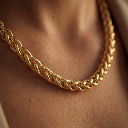 Gold Chain Necklace - Wheat 5mm