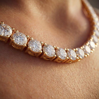 4MM Gold Tennis Chain Necklace