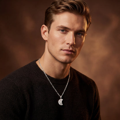 St Christopher Pendant Necklace - Silver
