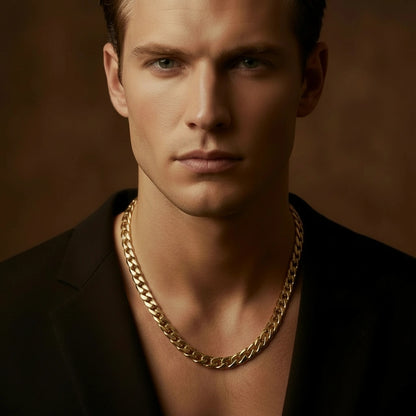 Gold Chain Necklace - Cuban 8mm