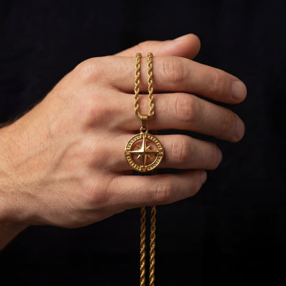Nautical Star Pendant Necklace - Gold
