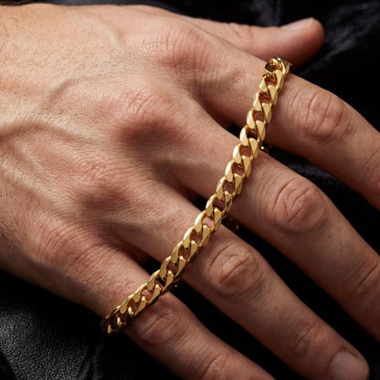 Gold Chain Necklace - Cuban 8mm