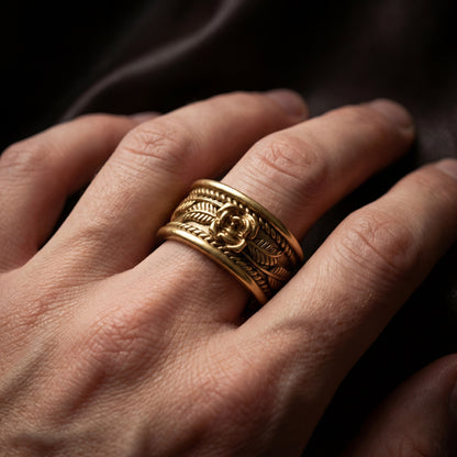 Rose Band Ring (Gold)