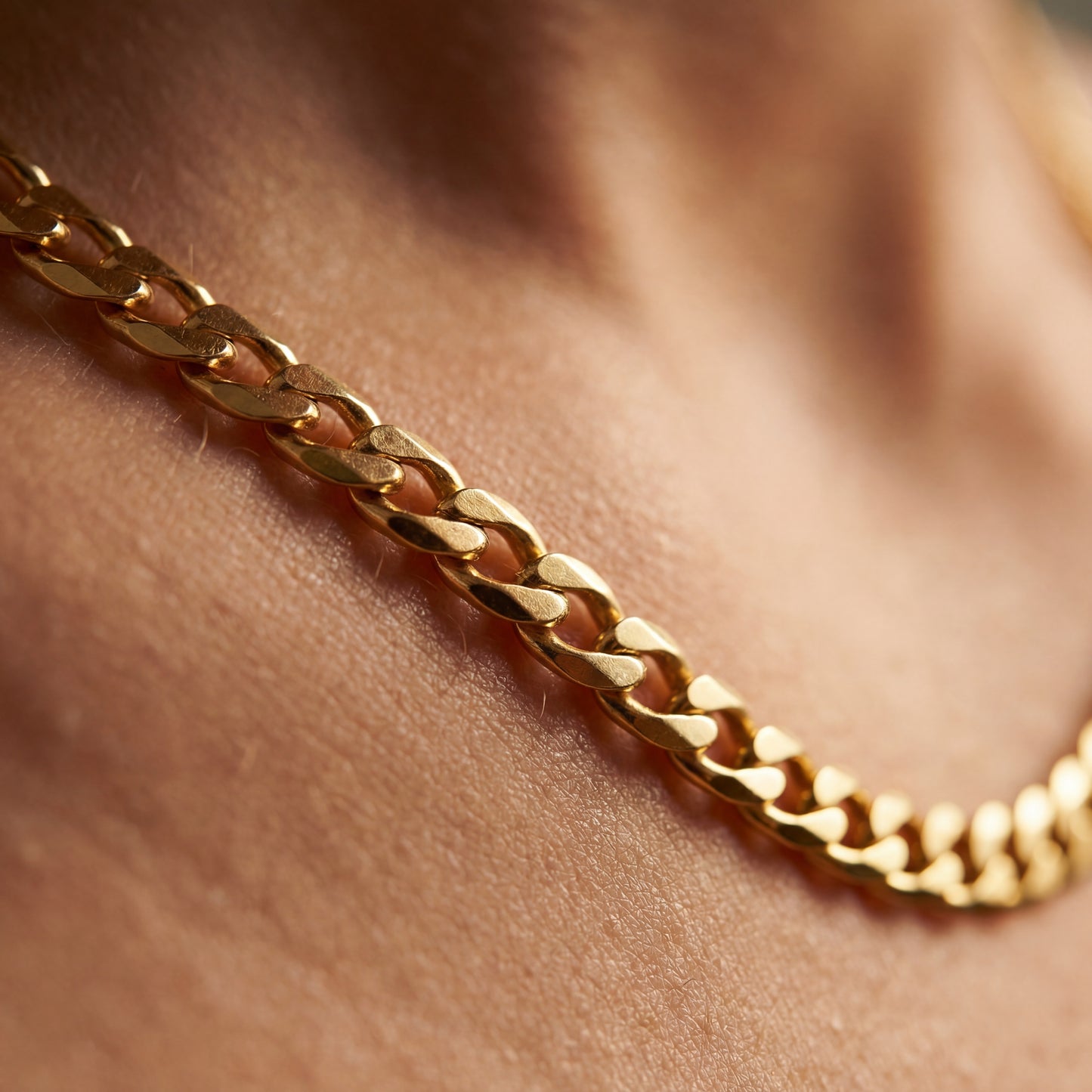 Gold Chain Necklace - Cuban 4mm