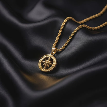 Nautical Star Pendant Necklace - Gold
