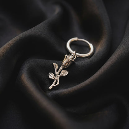 ROSE EARRING (SILVER)