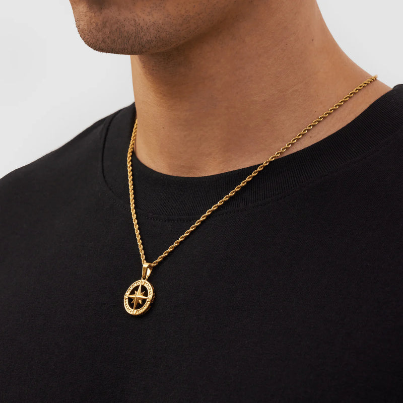 Nautical Star Pendant Necklace - Gold